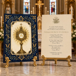 Convites Comunhão Tradicional com Hóstia Consagrada na Cust