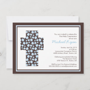 Convites Comunicado de Meninos da Cruz Azul ModernaConvite