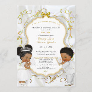 Convites Comunidade de Batismo de Garotas e Gêmeas