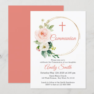 Convites Comunidade Floral Rosa-Blush