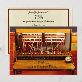 Convites Comutador Surpresa 75ª Festa de aniversário Invite