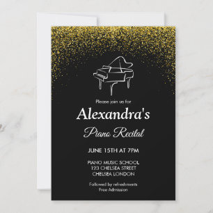 Convites Concerto de Recital de Piano Música Clássica