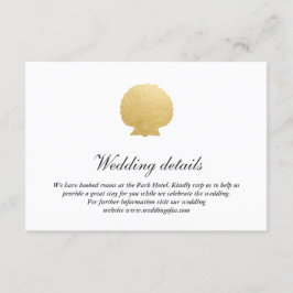 Convites Concha Falsa Folha de Ouro | Detalhes de Casamento