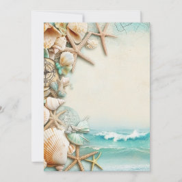 Convites Conchas de casamentos de praia