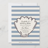 Conchas e Sinos de Casamento Mão Desenhada