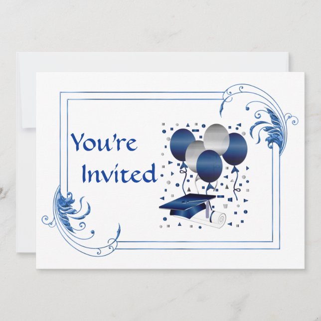 Convites Conclusão do ensino secundário (Frente)