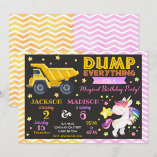 Convites Concurso Conjunto de Aniversário da Unicórn