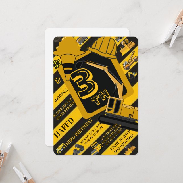 Convites Concurso de Aniversário de Construção, Constru Edi (Frente/Verso In Situ)