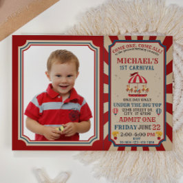 Convites Concurso de Aniversário do Carnaval Retro