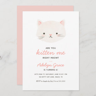 Convites Concurso de Aniversário para Garota Gatinha
