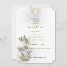 Concurso de aquarela suave e ouro Cross Baptism