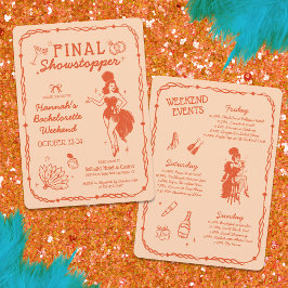 Convites Concurso de Bachelorette Final da Showstopper