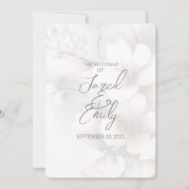 Convites Concurso de Casamento de Código QR de Cherry Bloss