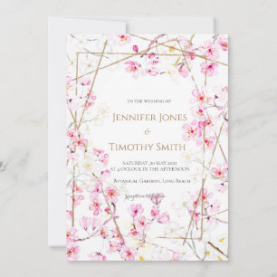 Convites Concurso de casamento flor de cereja
