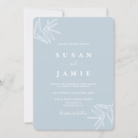 Concurso de casamento Minimalista Dusty Blue
