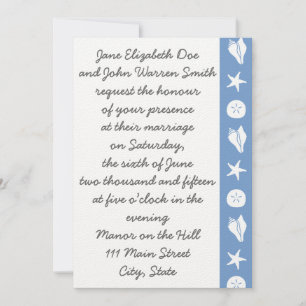 Convites Concurso de Casamento Periwinkle