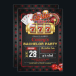 Convites Concurso de Festa Noturna de Casino<br><div class="desc">Convite perfeito para comemorar uma festa de solteiro do cassino!</div>
