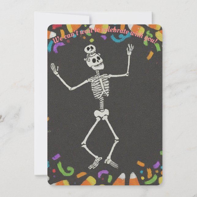 Convites Concurso de festas de Rico-vestido de Halloween (Verso)