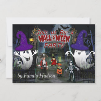 Convites Concurso de Halloween para criança
