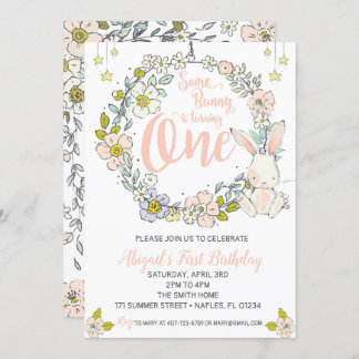 Convites Concurso de Primeiro Aniversário do Bunny
