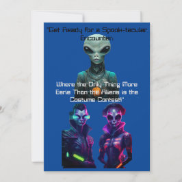 Convites Concurso de vestimenta de Alienígena do Dia das Br