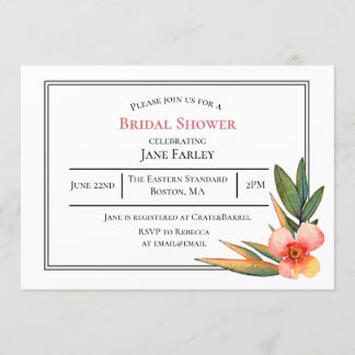 Convites Concurso floral de aquarela química