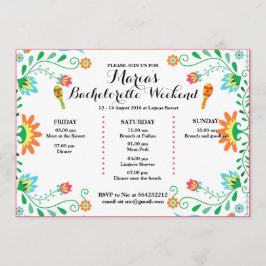 Convites Concurso Itinerário para a Festa de solteira Fiest