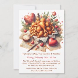 Convites Concurso para Frango e Batatas Fritados no Dia dos