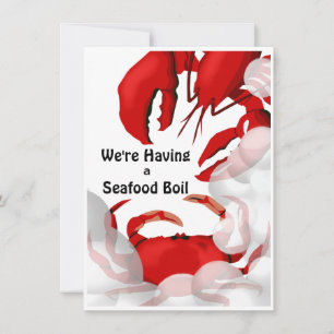 Convites Concurso para Janto de Caranguejo de Lagosta Marin