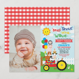 Convites Conduzir Através De Animais Da Festa De Fazenda De