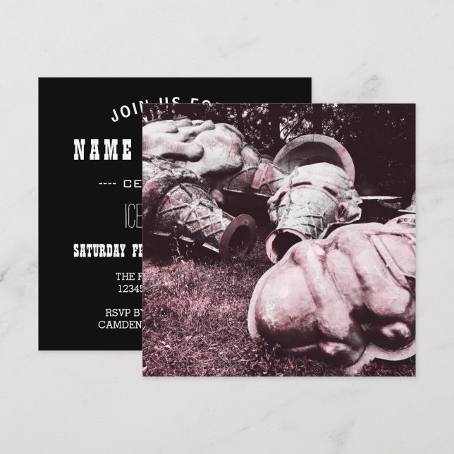 Convites cones de sorvete de Verão de fibra de vidro (Frente/Verso)