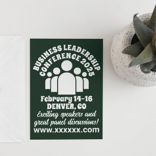 Convites Conferência de Liderança Empresarial de Estilo Ret