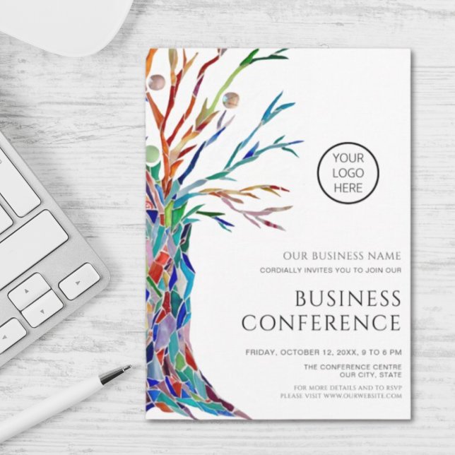 Convites Conferência Empresarial Personalizada (Criador carregado)