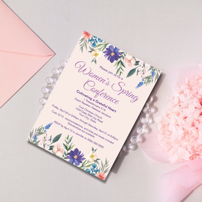 Convites Conferência ou Evento de Retretação de Mulheres da (Criador carregado)