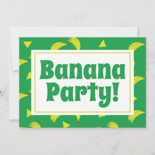 Convites Confete de Banana Amarela Festa Amarela Aniversári
