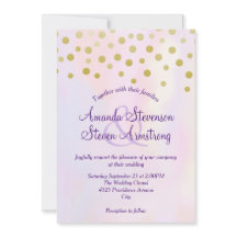 Confete Dourado Falso em Casamento de Aquarela Rox