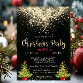 Convites Confetes, árvore de Natal Festa de Natal da Empres