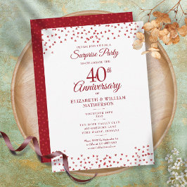 Convites Confetes para Festa Surpresa de Aniversário de 40