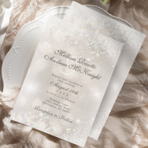 Confeti de Glitter Champagne Prata para Casamento 