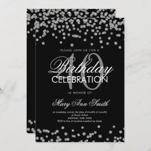 Convites Confetti do aniversário de 40 anos do Partido Negr