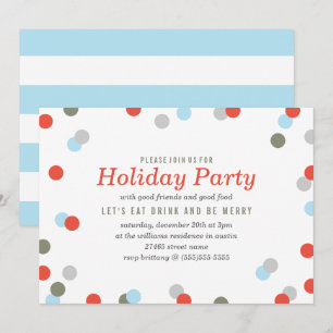 Convites Confetti Holiday Party