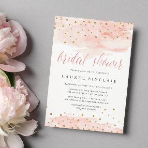 Convites Confetti Pop Bridal Shower Invitation