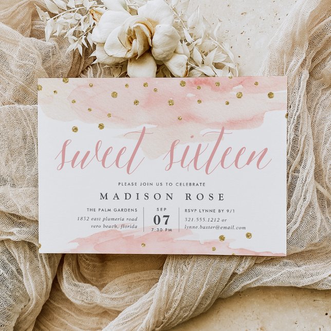 Convites Confetti Pop | Doce 16 Festas de aniversário (Criador carregado)