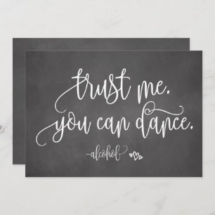 Convites Confie Em Mim Você Pode Dançar Sinal De Casamento 