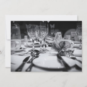 Convites Configuração da Mesa de Casamento