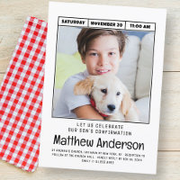 Confirmação da Primeira Foto Minimalista Moderna S