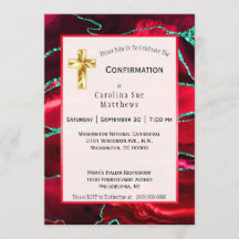 Confirmação de Aquarela de Agato Vermelho abstrato