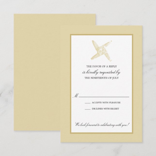 Convites Confirmação de Casamento da Cruz de Santa Brígida  (Frente/Verso)