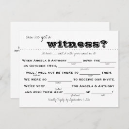 Convites Confirmação de Casamento (preenchimento)