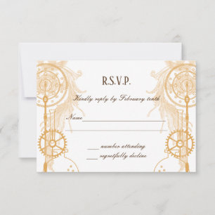 Convites Confirmação de Casamento Steampunk